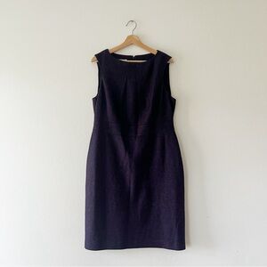 HOBBS | Purple Woven Sheath Dress | 12